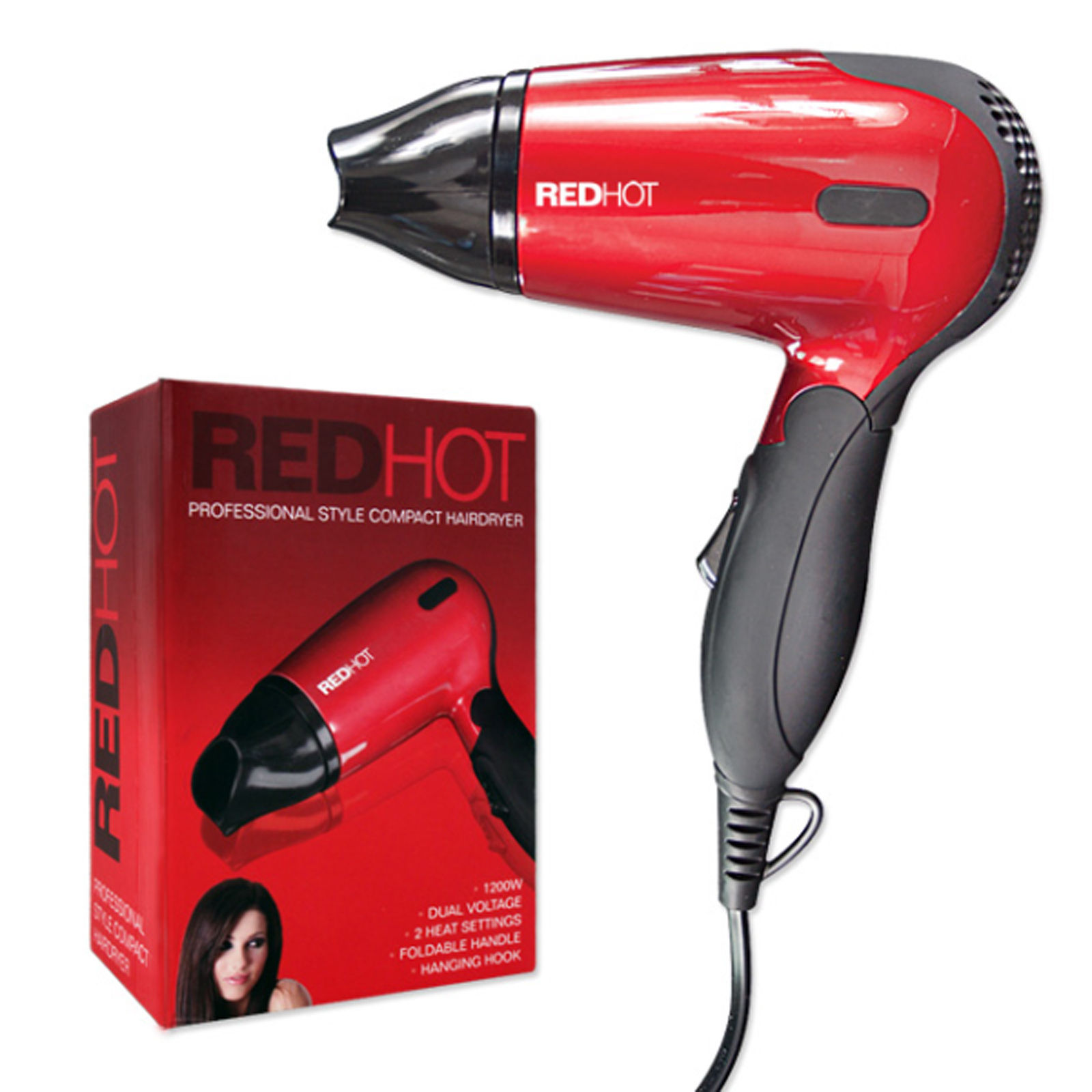 Red hot hair dryer